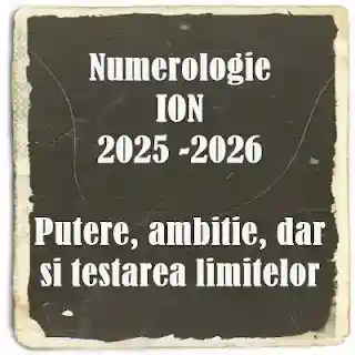 analiza numerologica numele ion pentru anii 2025 si 2026