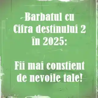 numerologie bărbatul cu cifra destinului 2 in anul 2025