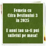 numerologie femeia cu cifra destinului 3 în 2025